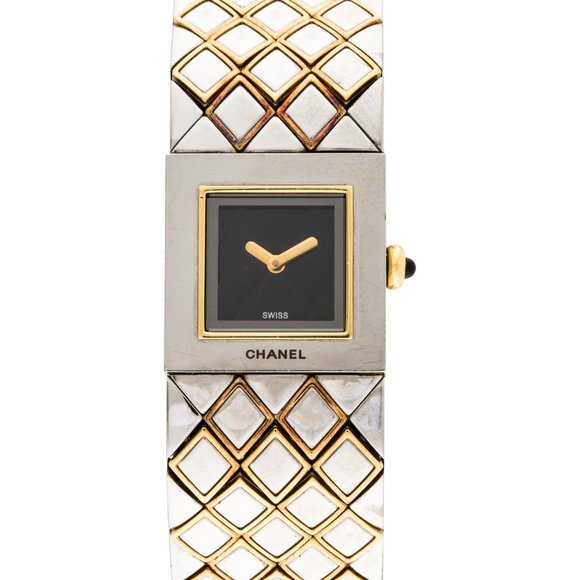 Chanel Matelassé 18K Gold Watch - Picture 1 of 4